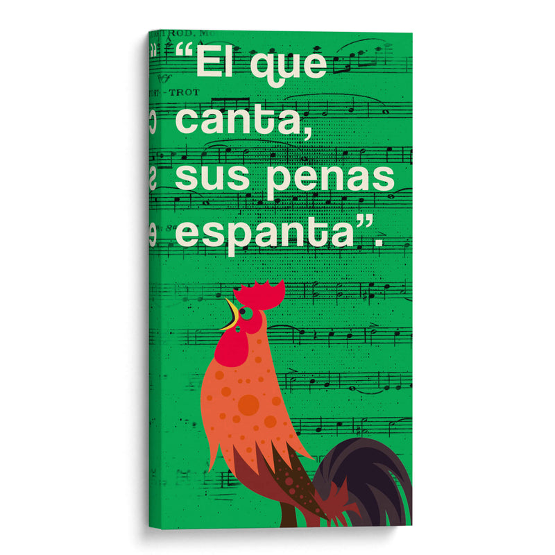 011_El que Canta F - Jorge Méndez | Cuadro decorativo de Canvas Lab