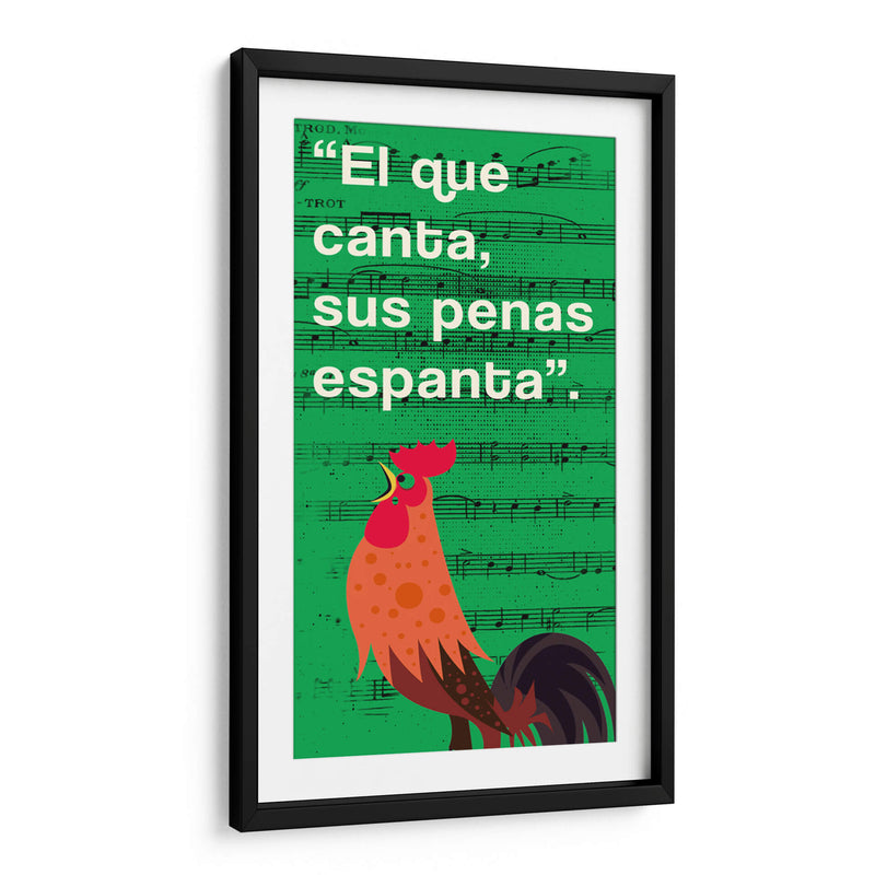 011_El que Canta F - Jorge Méndez | Cuadro decorativo de Canvas Lab