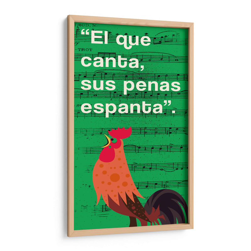 011_El que Canta F - Jorge Méndez | Cuadro decorativo de Canvas Lab