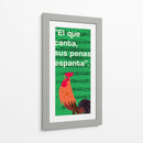 011_El que Canta F - Jorge Méndez | Cuadro decorativo de Canvas Lab