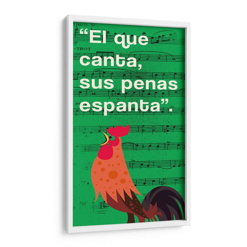 011_El que Canta F - Jorge Méndez | Cuadro decorativo de Canvas Lab