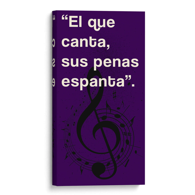 011_El que Canta G - Jorge Méndez | Cuadro decorativo de Canvas Lab