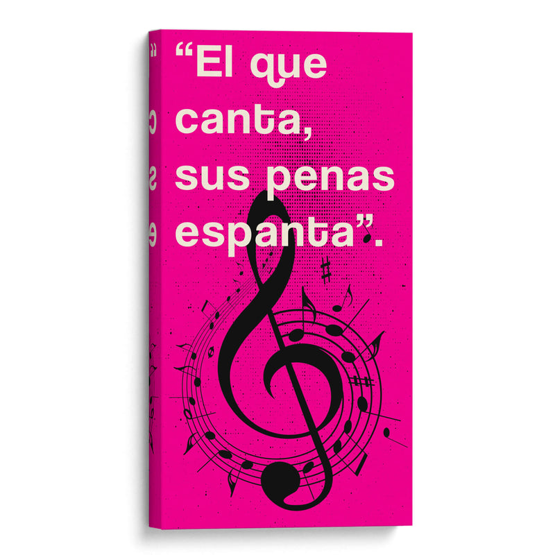 011_El que Canta H - Jorge Méndez | Cuadro decorativo de Canvas Lab