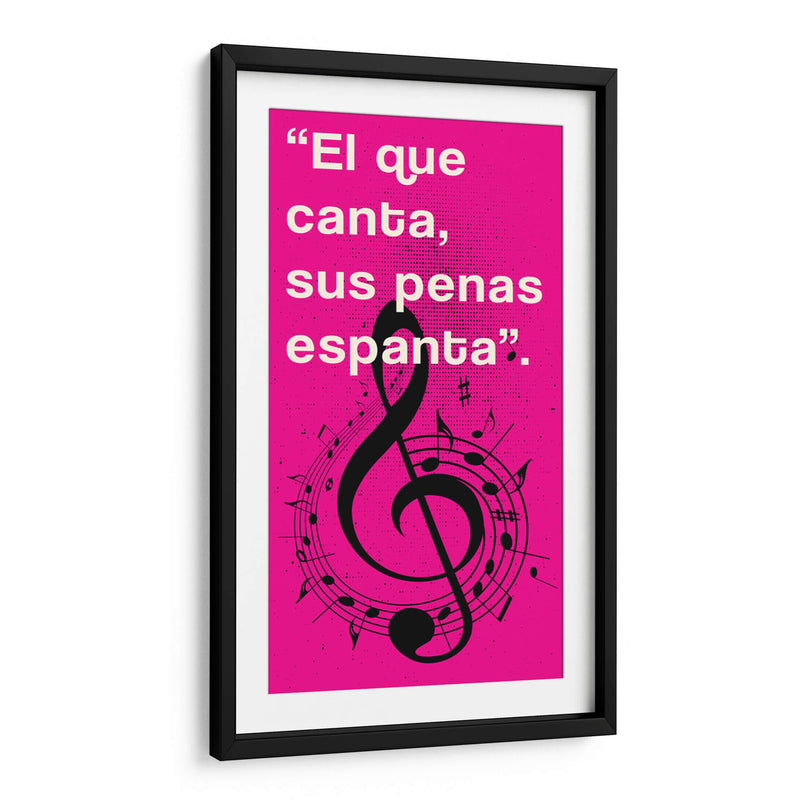 011_El que Canta H - Jorge Méndez | Cuadro decorativo de Canvas Lab