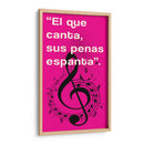 011_El que Canta H - Jorge Méndez | Cuadro decorativo de Canvas Lab