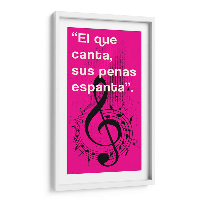 011_El que Canta H - Jorge Méndez | Cuadro decorativo de Canvas Lab