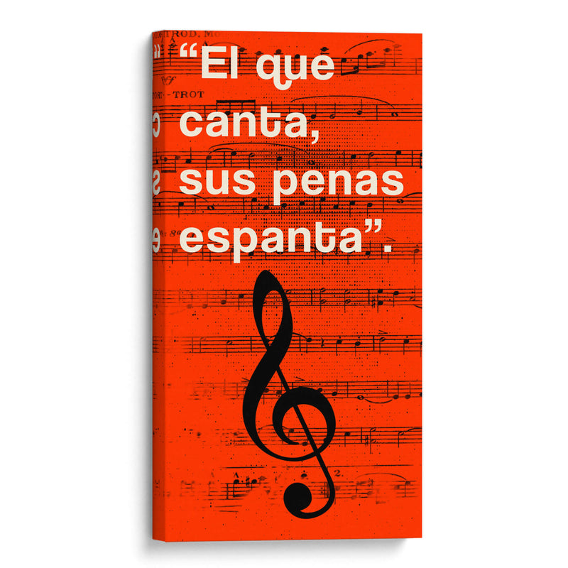011_El que Canta I - Jorge Méndez | Cuadro decorativo de Canvas Lab
