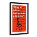 011_El que Canta I - Jorge Méndez | Cuadro decorativo de Canvas Lab