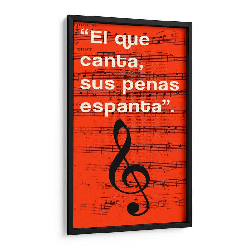 011_El que Canta I - Jorge Méndez | Cuadro decorativo de Canvas Lab