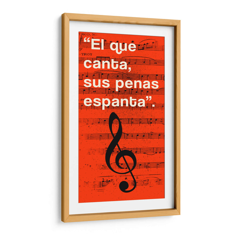 011_El que Canta I - Jorge Méndez | Cuadro decorativo de Canvas Lab