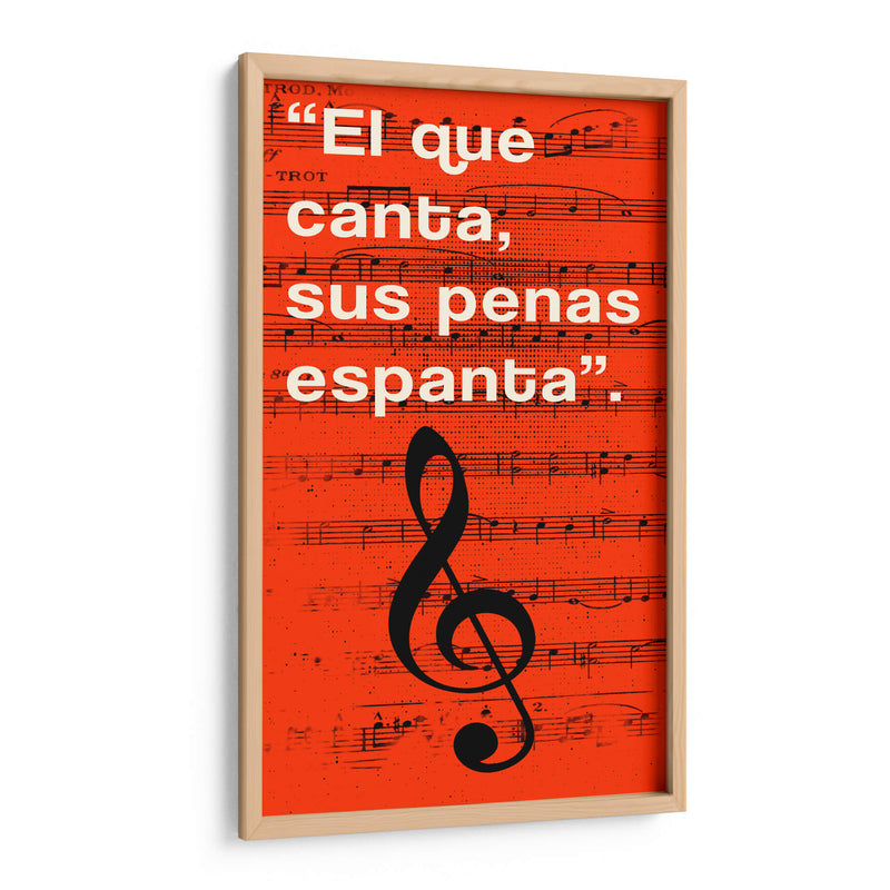 011_El que Canta I - Jorge Méndez | Cuadro decorativo de Canvas Lab