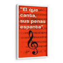 011_El que Canta I - Jorge Méndez | Cuadro decorativo de Canvas Lab