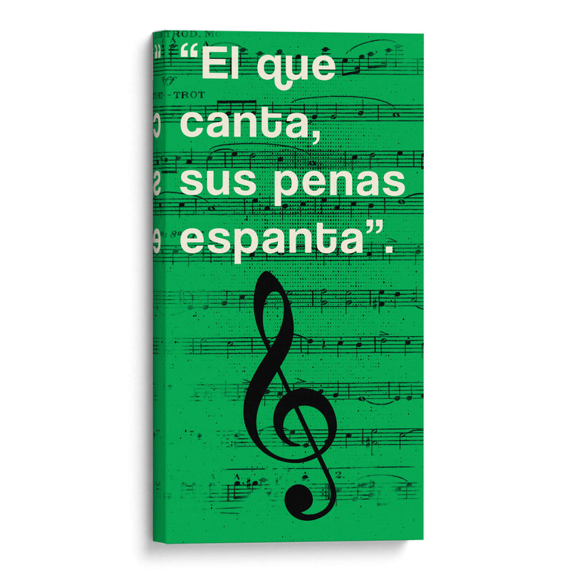 011_El que Canta J - Jorge Méndez | Cuadro decorativo de Canvas Lab