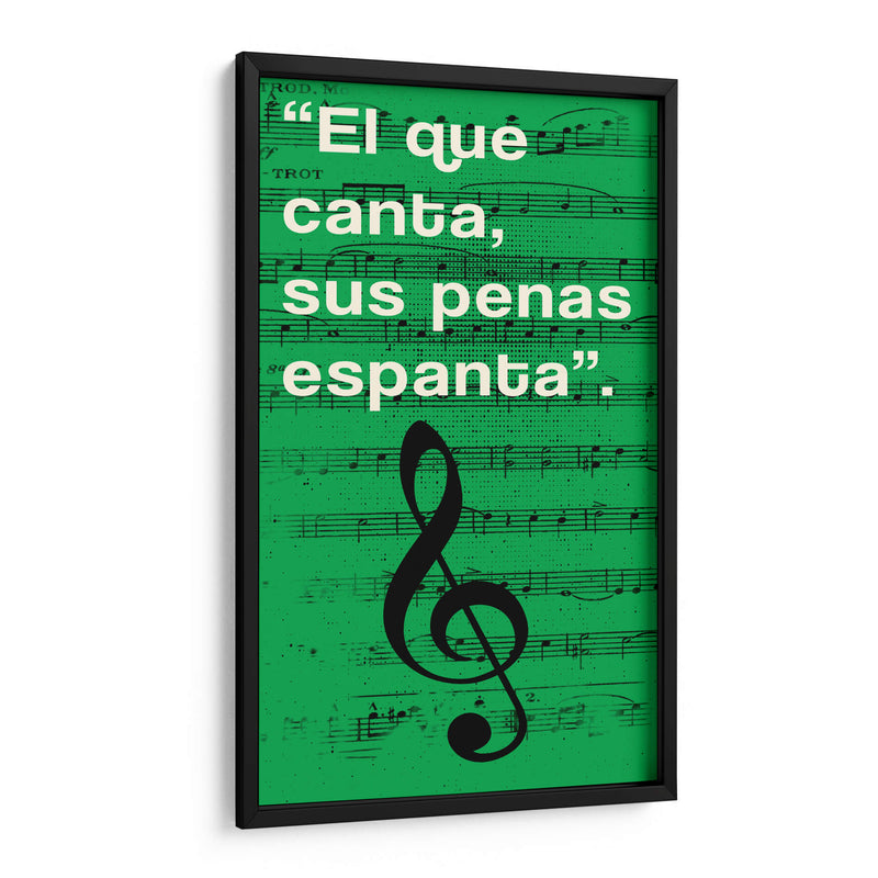 011_El que Canta J - Jorge Méndez | Cuadro decorativo de Canvas Lab