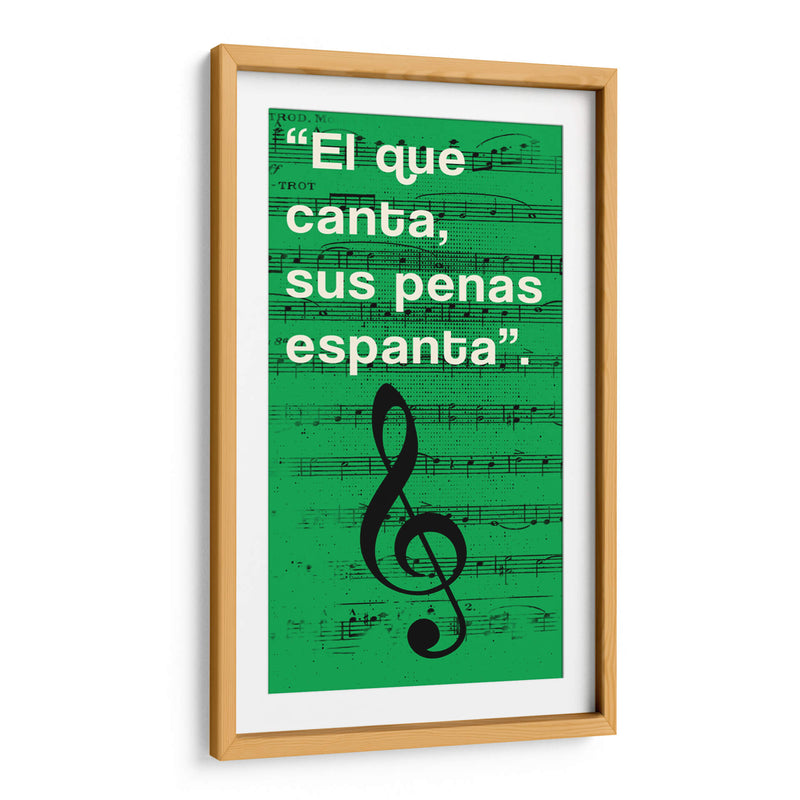 011_El que Canta J - Jorge Méndez | Cuadro decorativo de Canvas Lab