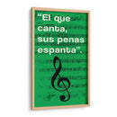 011_El que Canta J - Jorge Méndez | Cuadro decorativo de Canvas Lab