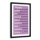 012_Nada Sabe su Violín-A - Jorge Méndez | Cuadro decorativo de Canvas Lab