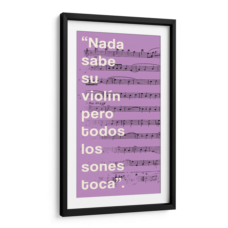 012_Nada Sabe su Violín-A - Jorge Méndez | Cuadro decorativo de Canvas Lab