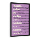 012_Nada Sabe su Violín-A - Jorge Méndez | Cuadro decorativo de Canvas Lab