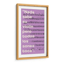 012_Nada Sabe su Violín-A - Jorge Méndez | Cuadro decorativo de Canvas Lab