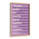 012_Nada Sabe su Violín-A - Jorge Méndez | Cuadro decorativo de Canvas Lab