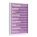 012_Nada Sabe su Violín-A - Jorge Méndez | Cuadro decorativo de Canvas Lab