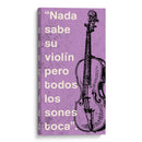 012_Nada Sabe su Violín-B - Jorge Méndez | Cuadro decorativo de Canvas Lab