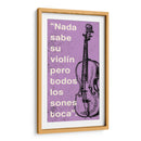 012_Nada Sabe su Violín-B - Jorge Méndez | Cuadro decorativo de Canvas Lab