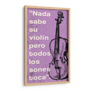 012_Nada Sabe su Violín-B - Jorge Méndez | Cuadro decorativo de Canvas Lab