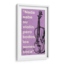 012_Nada Sabe su Violín-B - Jorge Méndez | Cuadro decorativo de Canvas Lab