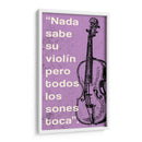 012_Nada Sabe su Violín-B - Jorge Méndez | Cuadro decorativo de Canvas Lab