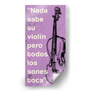 012_Nada Sabe su Violín-B - Jorge Méndez | Cuadro decorativo de Canvas Lab