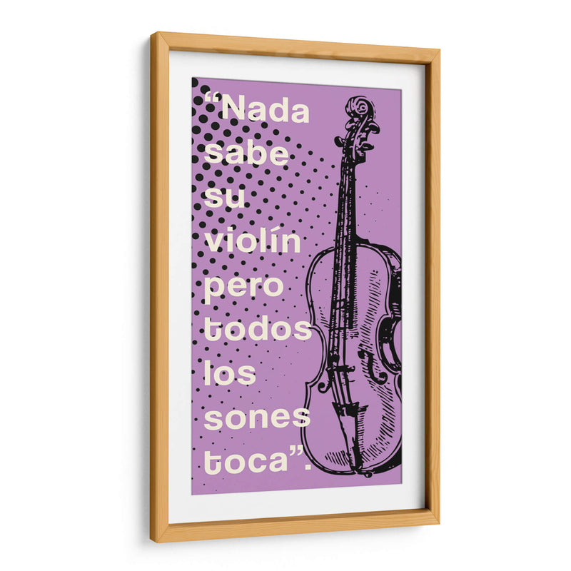 012_Nada Sabe su Violín-C - Jorge Méndez | Cuadro decorativo de Canvas Lab