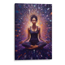 CHICA YOGA EN EL UNIVERSO - Dav Madrid | Cuadro decorativo de Canvas Lab