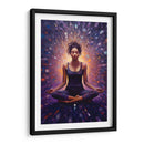 CHICA YOGA EN EL UNIVERSO - Dav Madrid | Cuadro decorativo de Canvas Lab