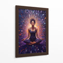 CHICA YOGA EN EL UNIVERSO - Dav Madrid | Cuadro decorativo de Canvas Lab