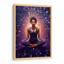 CHICA YOGA EN EL UNIVERSO - Dav Madrid | Cuadro decorativo de Canvas Lab