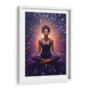 CHICA YOGA EN EL UNIVERSO - Dav Madrid | Cuadro decorativo de Canvas Lab