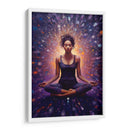 CHICA YOGA EN EL UNIVERSO - Dav Madrid | Cuadro decorativo de Canvas Lab