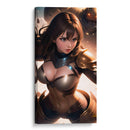 Enfrentando a un titan de armadura - Ham Hams! | Cuadro decorativo de Canvas Lab