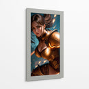 Chica con armadura dorada - Ham Hams! | Cuadro decorativo de Canvas Lab