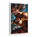 Chica con armadura dorada - Ham Hams! | Cuadro decorativo de Canvas Lab