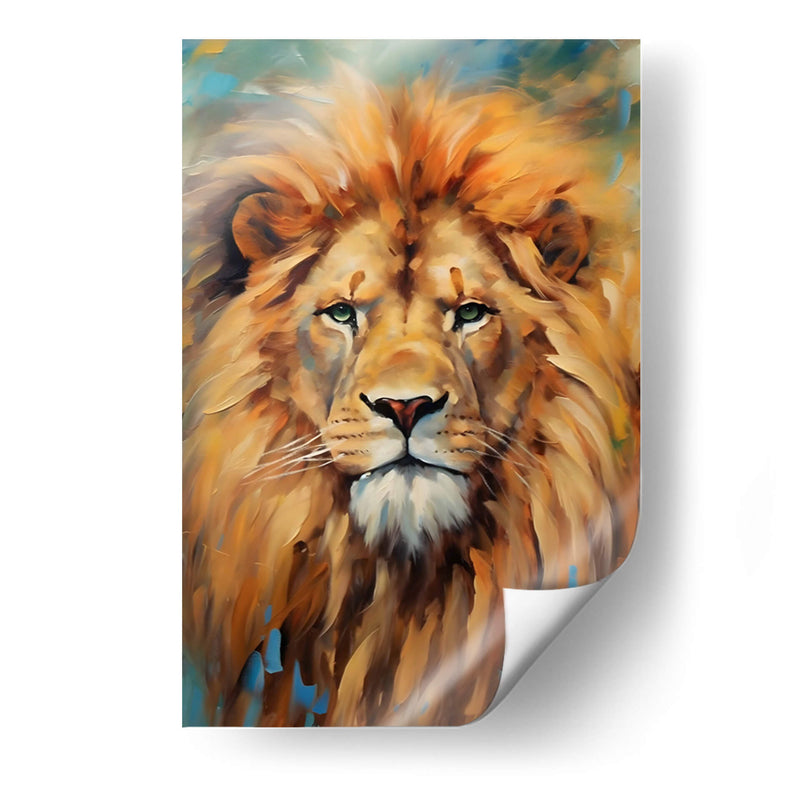 EL MAJESTUOSO LEÓN  - Dav Madrid | Cuadro decorativo de Canvas Lab