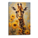 JIRAFA Y GIRASOLES - Dav Madrid | Cuadro decorativo de Canvas Lab