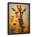 JIRAFA Y GIRASOLES - Dav Madrid | Cuadro decorativo de Canvas Lab