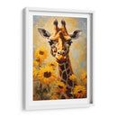 JIRAFA Y GIRASOLES - Dav Madrid | Cuadro decorativo de Canvas Lab