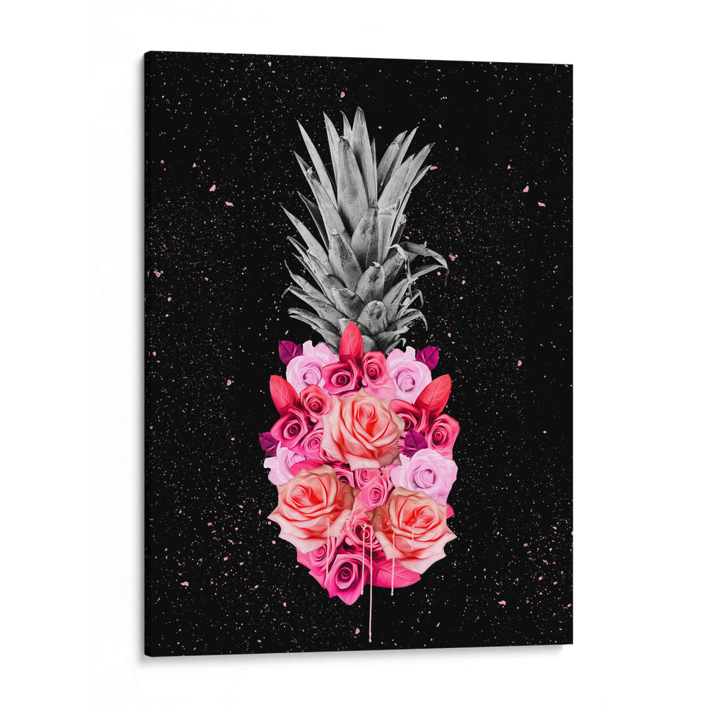 Piña Rosas en negro - Lofty&Me | Cuadro decorativo de Canvas Lab