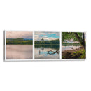 Laguna Patagonia Chilena Tríptico  - Carla Fernández | Cuadro decorativo de Canvas Lab
