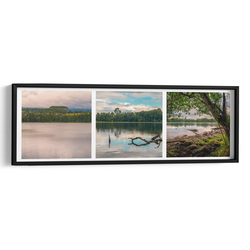 Laguna Patagonia Chilena Tríptico  - Carla Fernández | Cuadro decorativo de Canvas Lab