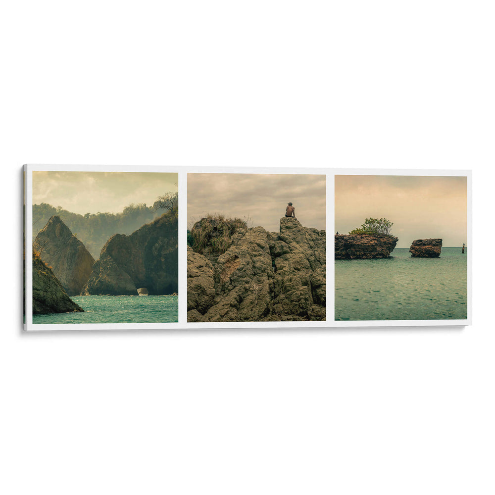 Rocas y Coralinas Tríptico  - Carla Fernández | Cuadro decorativo de Canvas Lab